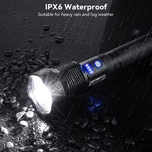 Bright Waterproof Rechargeable Flashlight for Emergencies