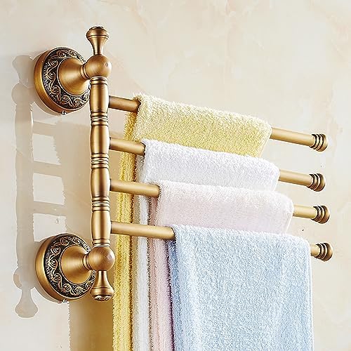Antique Bronze Swivel Towel Rack for Bathroom Storage