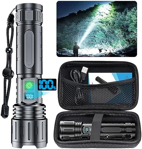 Hoxida 20000 High Lumen Rechargeable LED Flashlight
