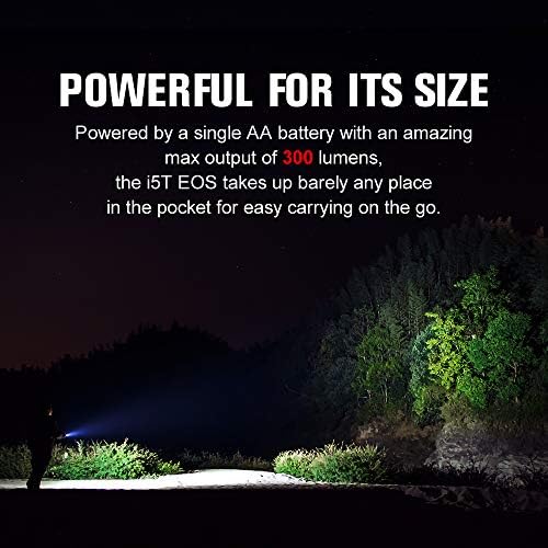 Dual-Output EDC Flashlight 300 Lumens Compact Design Tail Switch Long Battery Life