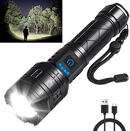 Powerful emerged tactical flashlight