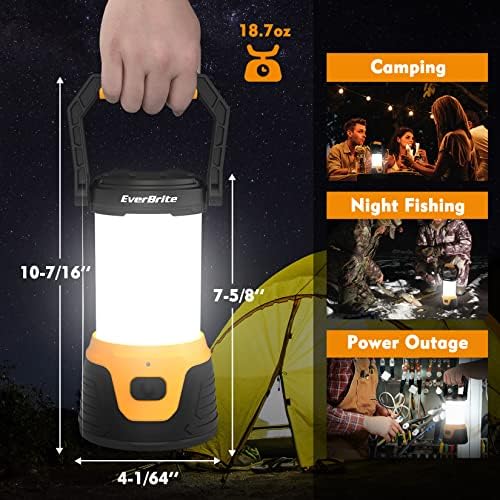EverBrite 1000 LumensTwo-in-One Camping Lantern Headlamp Bundle