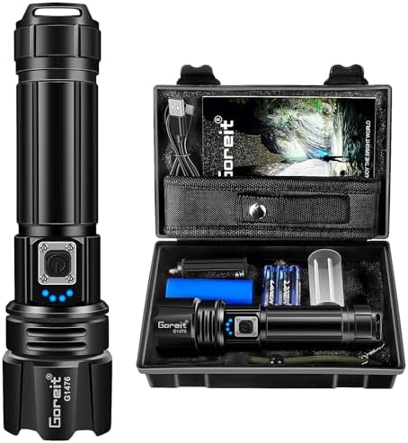Goreit High-Luminosity Rechargeable Flashlight