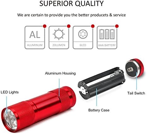 FASTPRO 4-Pack Aluminum LED Flashlight Set