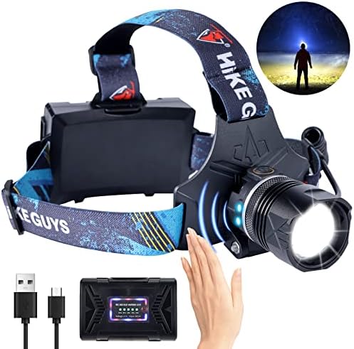 Ndeplis 90000 Lumens LED Headlamp Rechargeable Waterproof