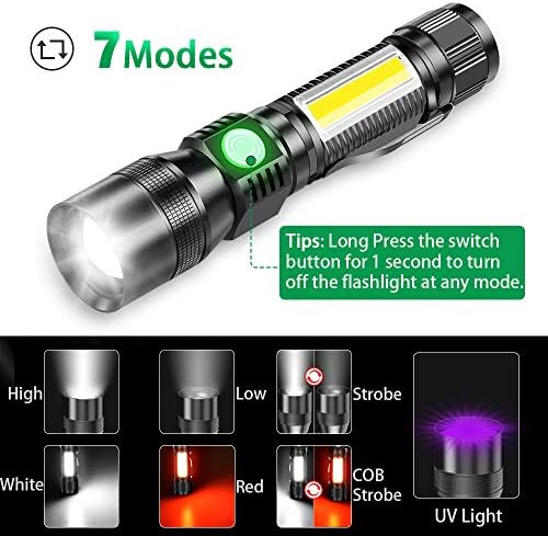 AdamStar Blacklight 3-in-1 Rechargeable Flashlight