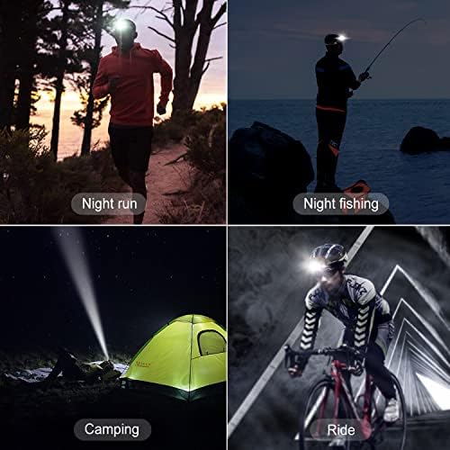 Kluvah HM1 70-Hour Waterproof Rechargeable Headlamp with Motion Sensor