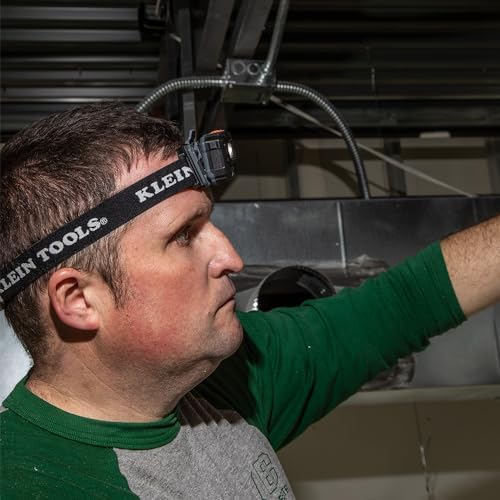 Klein Tools Rechargeable LED Headlamp Set with Bracket Fabric Strap