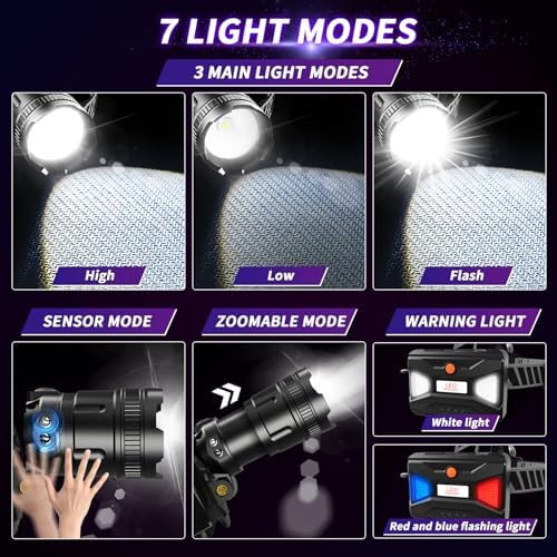 Bright Motion-Activated LED Headlamp