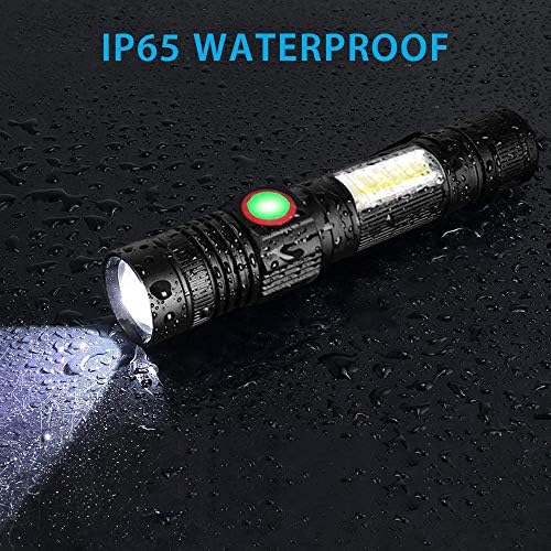Hoxida Rechargeable LED Flashlight - Waterproof Magnetic Best for Camping