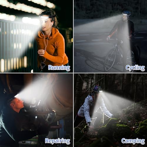 230 Headlamp Super Bright Rechargeable Multi-Mode Motion Sensor Waterproof
