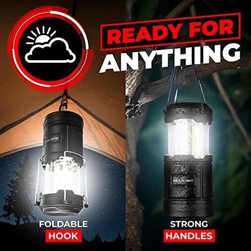 GearLight 2-in-1 Camping Lantern Portable LED with Magnetic Base