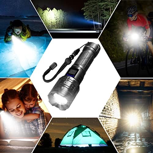 Powerful emerged tactical flashlight