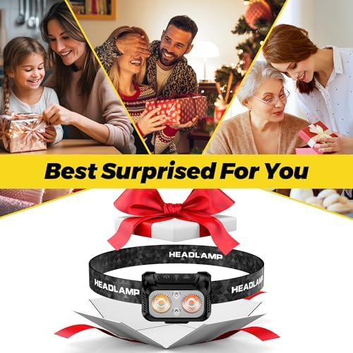 3-Piece Lightweight Red Light Headlamp Set