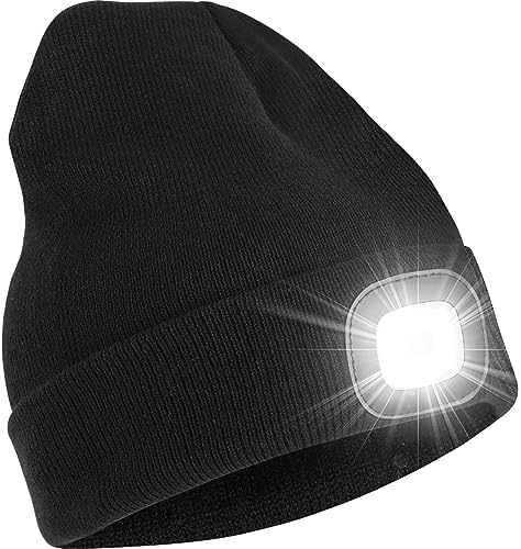 YMHB Unisex Beanie Hat withLED Night Light Christmas