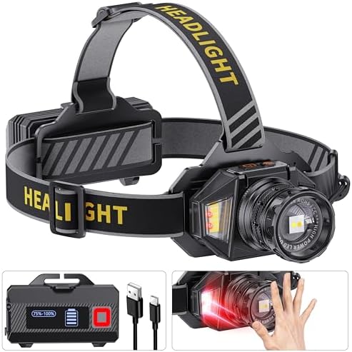LJCMN 12 Mode Rechargeable Headlamp