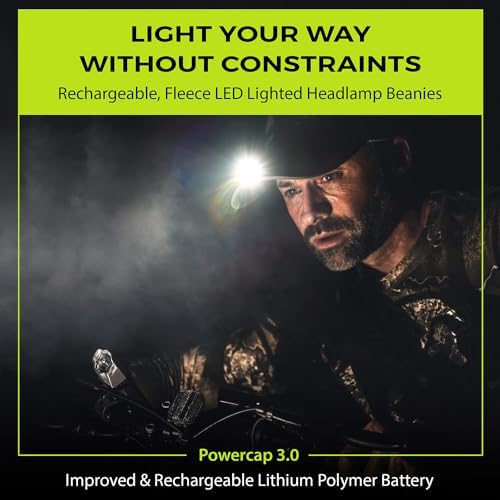 LED Baseball Cap with Built-in Light - Bright Durable and IPX4 Certified