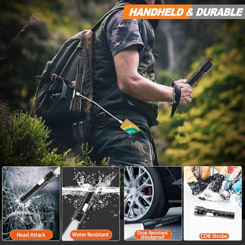 MOREVAC 100000LM Tactical Flashlight