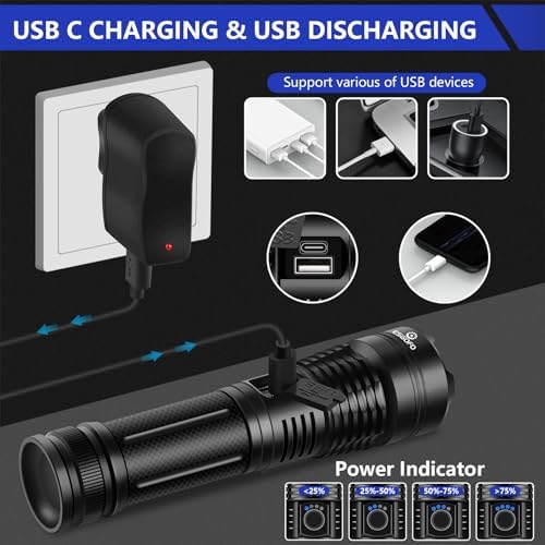 Esgofo Rechargeable LED Handheld Flashlight