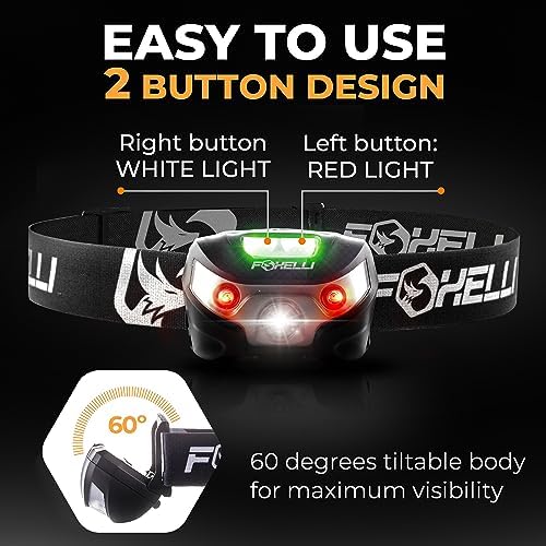 Bright Lightweight and Durable Headlamp for Running Camping Hiking and Family Adventures