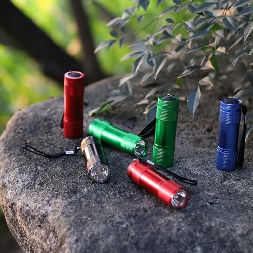 JS20-LED Aluminum Flashlight Set with Lanyard Batteries Included