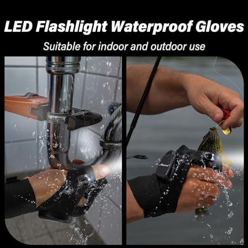 Adjustable LED Flashlight Gloves
