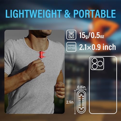 2-Piece Running Light_clip-on Flashlight for Runners