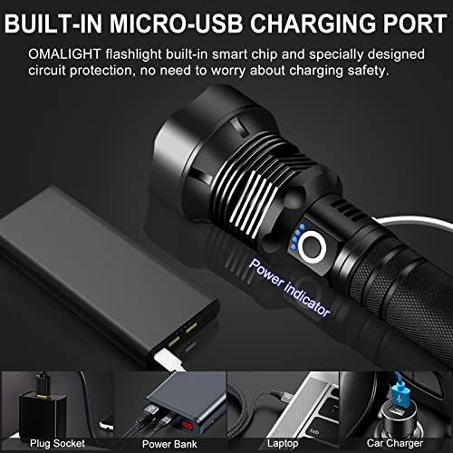 OMALIGHT XHP902 Rechargeable Flashlight