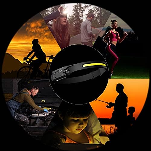 Rechargeable 230 LED Headlamp with Motion Sensor