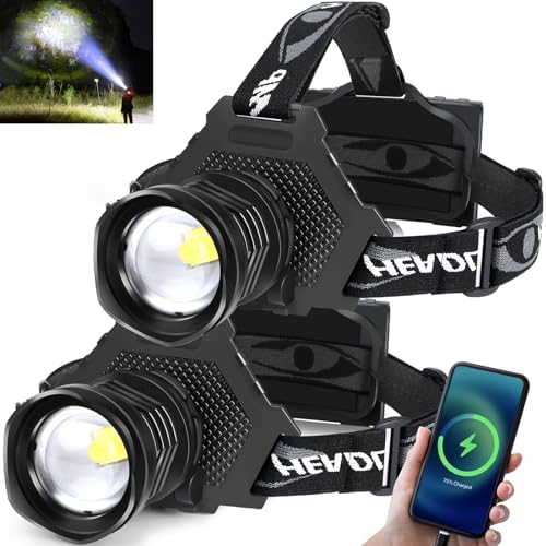 Bright Reusable 100000 Lumens Headlamp