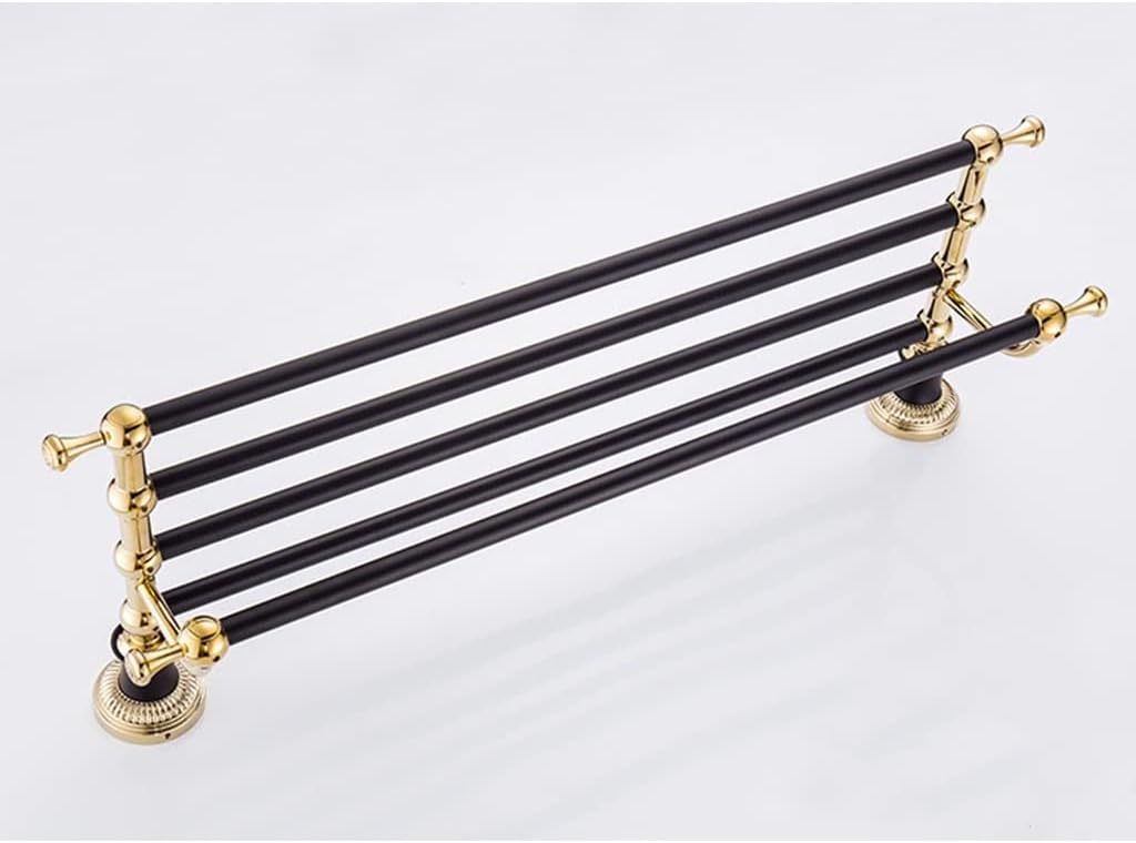 Golden bath towel holder