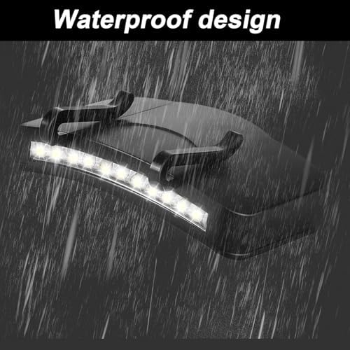 Mudder 2-Piece Hat Light Clip 11 LED Cap Lights