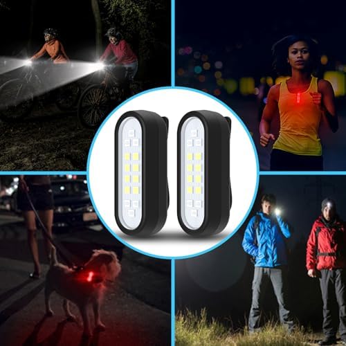 2-Piece Running Light_clip-on Flashlight for Runners