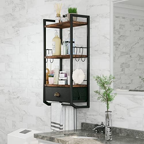 Wall-Mounted Bathroom Towel Organizer 3 Tier