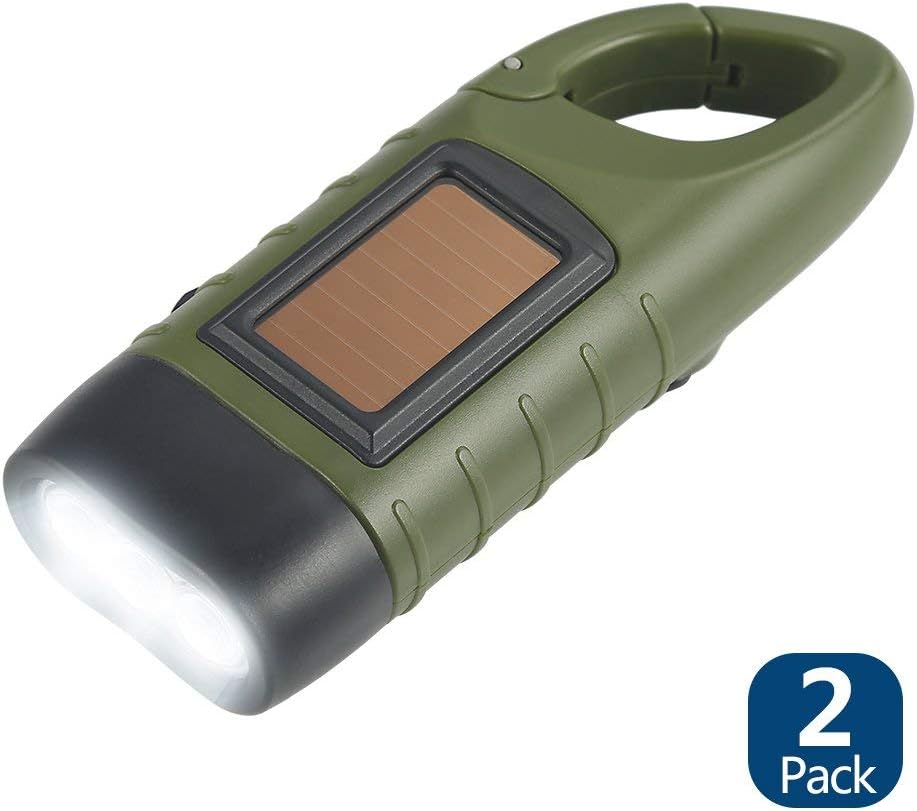Simpeak 2-Pack Hand Camp Solar Lights Emergency Outdoor