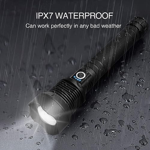 Brighter nights with Lyltings rechargeable LED flashlight 990000 lumens 5 modes waterproof reliable