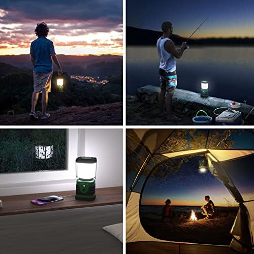 Lighting EVER Rechargeable LED Camping Lantern 1000LM 4400mAh Power Bank