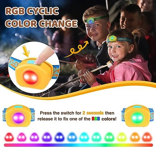 EverBrite Kids Rechargeable LED Headlamp with RGB