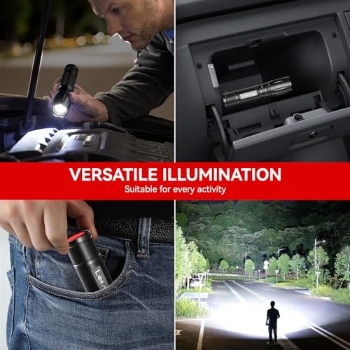 LETMYTactical Flashlight - Bright Waterproof 2 Pack for Camping Emergencies