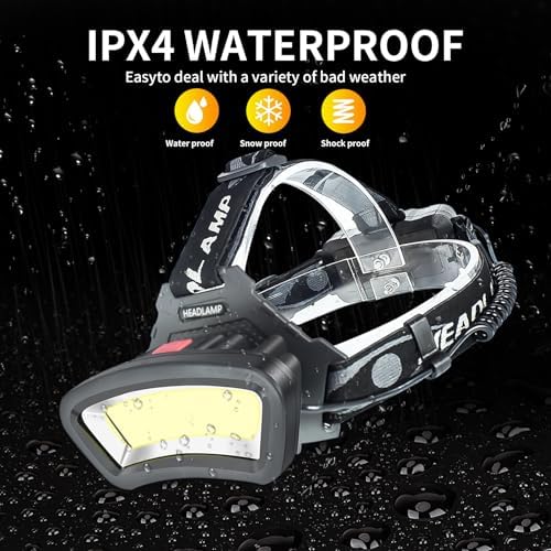 Durable Rechargeable Headlamp for Night Fishing Construction