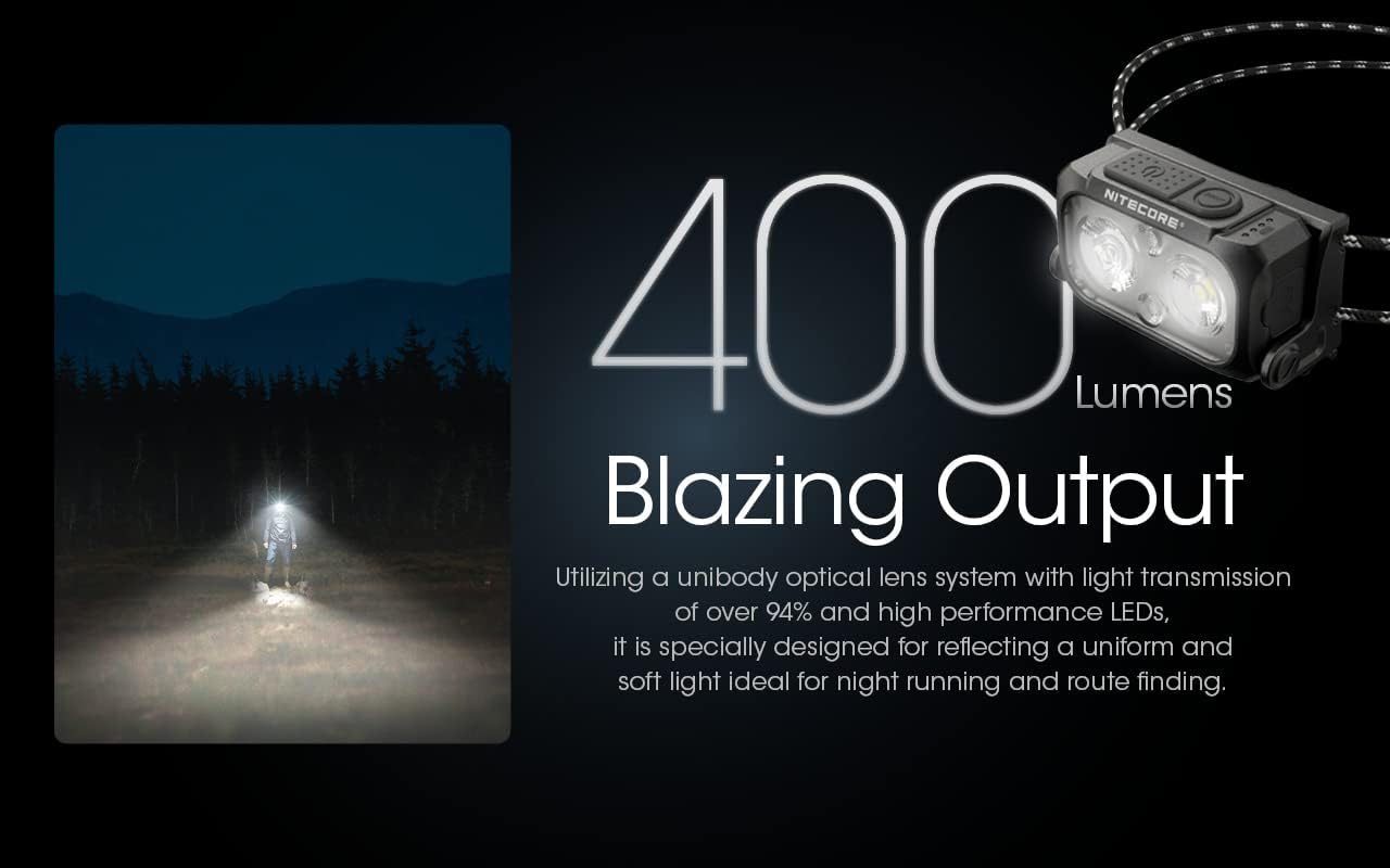 Nitecore NU25 Bright Durable Headlamp for Hiking Backpacking