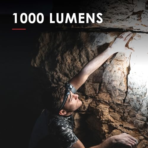 1000 Lumen Headlamp Flashlight
