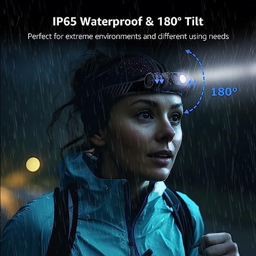 Lepro 1000 Lumen Headlamp - 500FT Flashlight for Camping Hiking