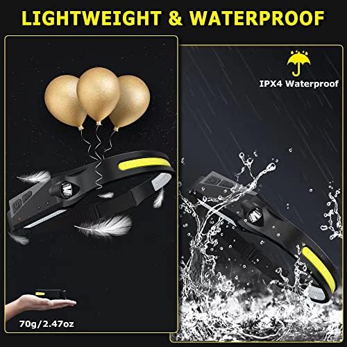 Perfect Rechargeable Headlamp Set for Adults - 230 Wide Beam