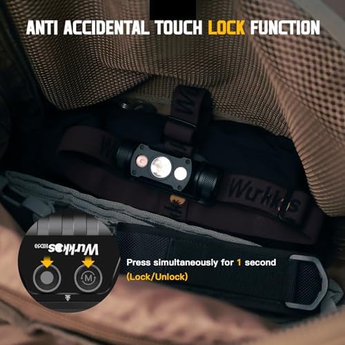 Wurkkos HD50 4000 Lumens Headlamp with 6 Modes