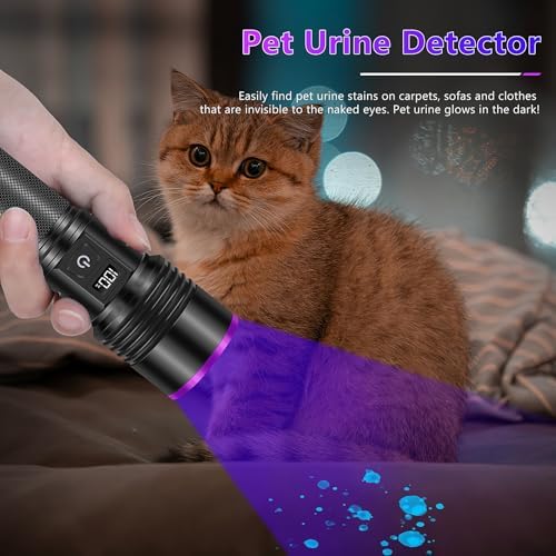 Powerful 365NM UV Flashlight for Pet Urine Scorpion Detection