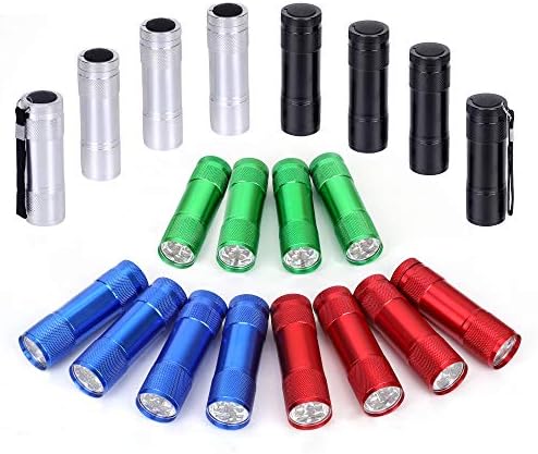 JS20-LED Aluminum Flashlight Set with Lanyard Batteries Included