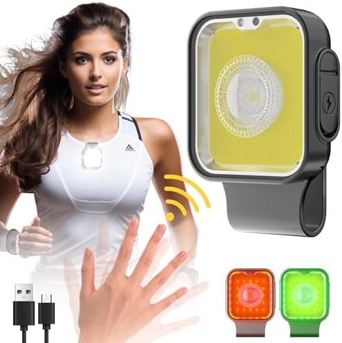 12 Lighting Modes Clip-On Running Light Rechargeable Durable