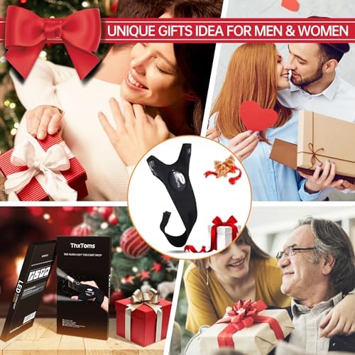 THXTOMS LED Flashlight Gloves for Men