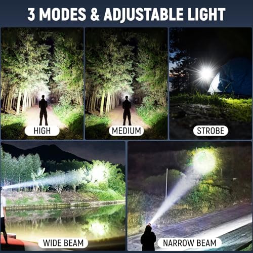 Vinderfine Headlamp Bright Rechargeable and Durable